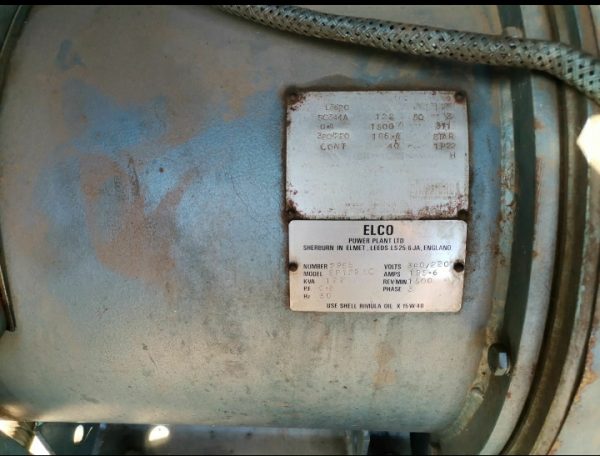 125 kva Elco Generator