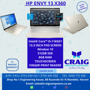HP Envy 13-X360 for sale in Zimbabwe