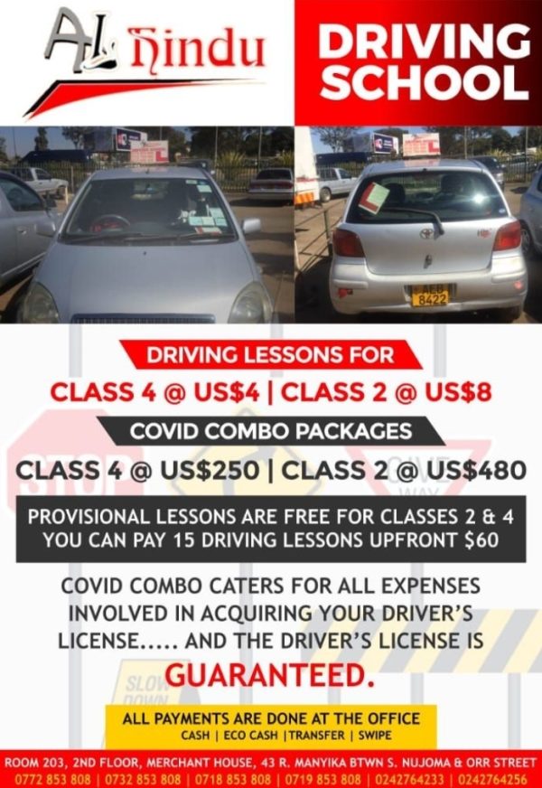 Driving School & Lessons Harare Services