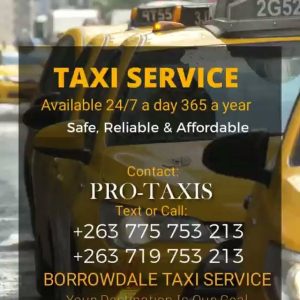 Harare Airport Transfers and City Taxi Services.